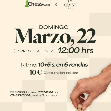 Torneo + Tragos  22 de Marzo (Chess.com)