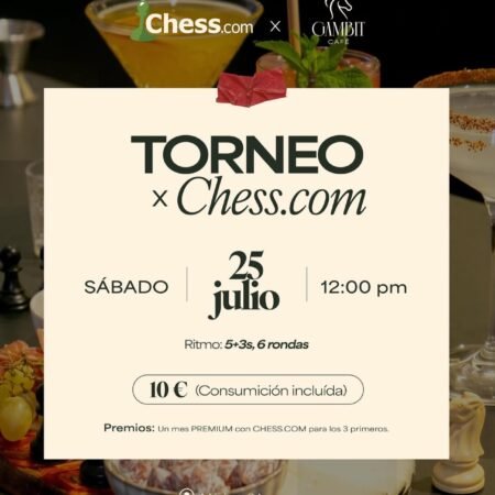Torneo en Gambit Cafe (Sábado 25 de Julio) + Consumición incluida