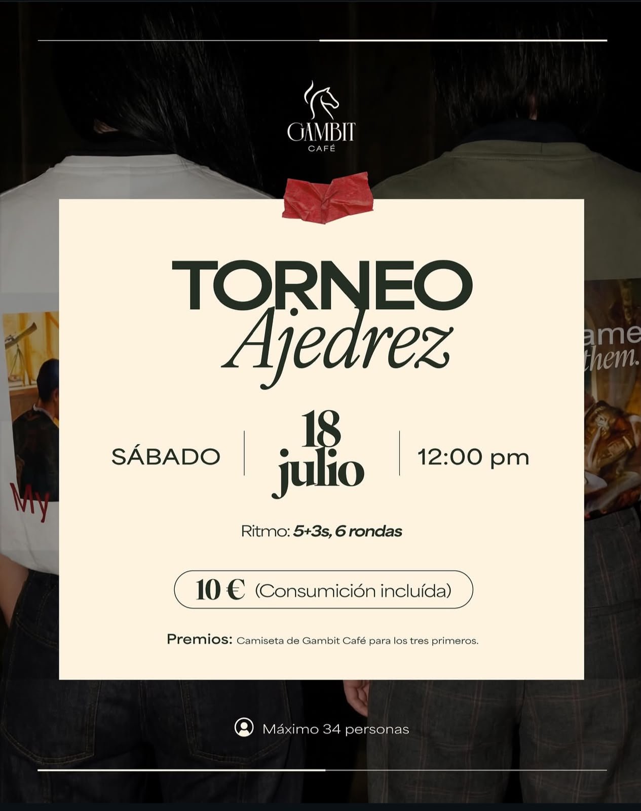 Torneo Gambit Cafe (18 de Julio) + Consumición incluida