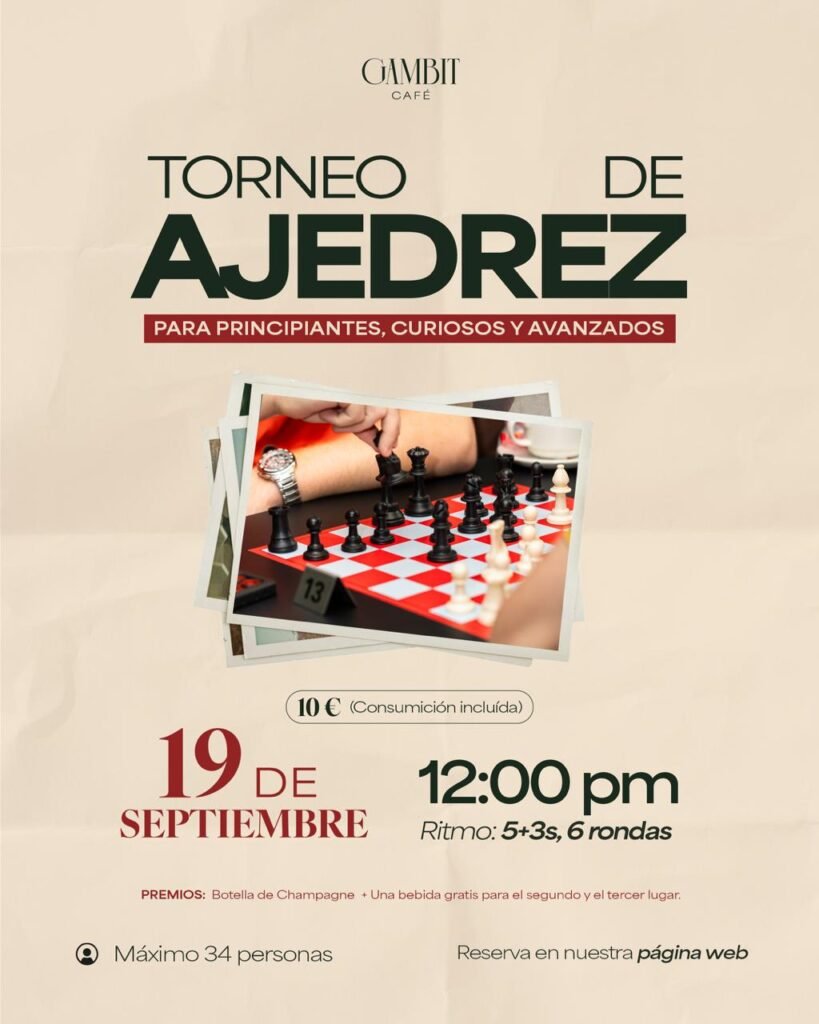 Torneo en Gambit Cafe (Sábado 19 de Septiembre)