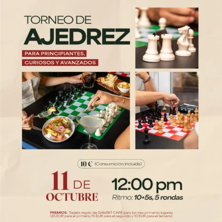 Torneo de Ajedrez 10+5 (Domingo 11 de Octubre)